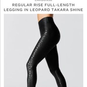 Regular Rise Carbon38 leopard Takara shine legging